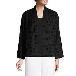 Eileen Fisher Organic Cotton Textured Kimono Jacket Size Medium